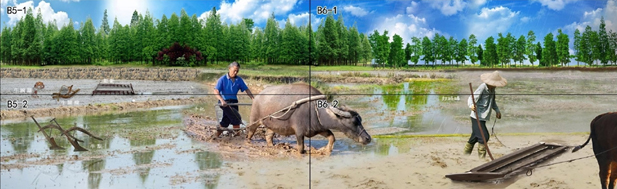 林口 洪福宮藝廊：台灣四十年代農村